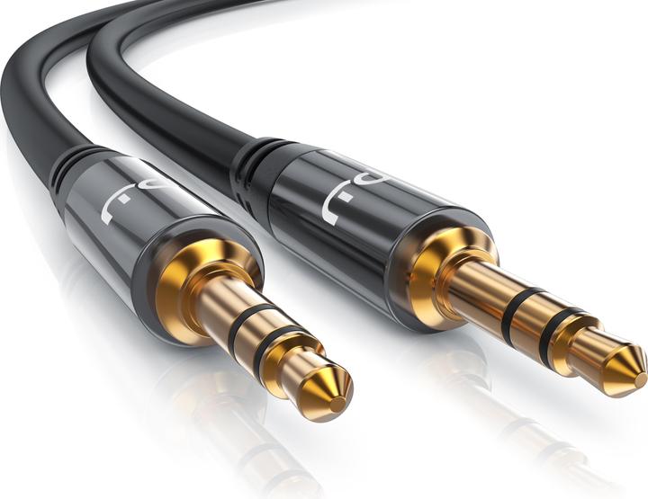 Produktbild Primewire AUX zu 3,5mm Klinke Audio Kabel, HiFi Klinkenkabel für Audiogeräte Premium Series (2 m, 3.5mm Klinke (AUX))