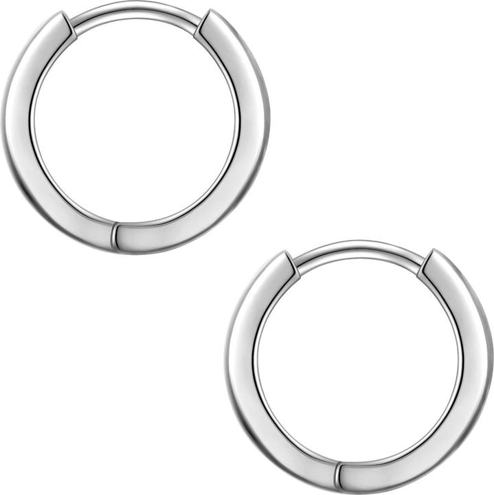 Actual product image Yokoamii Ladies hoop earrings metal alloy - 36394 (Metal alloy)