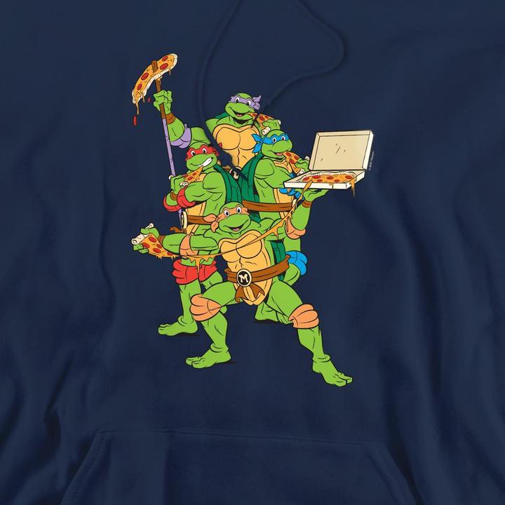 Immagine prodotto Teenage Mutant NT Pizza Party Felpa con Cappuccio Uomo (M)