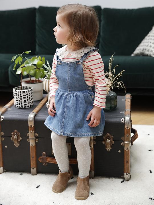 Actual product image Vertbaudet Baby Jeans-Latzkleid Oeko-Tex (74)