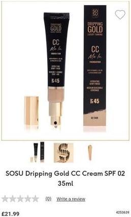 Actual product image Sosu Cosmetics - Liquid foundation CC Me In (Foundation) 32 ml - Shade: 02 (02 Fair)
