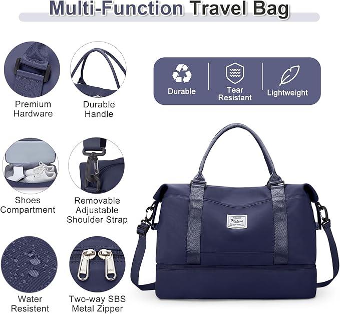 Produktbild Only-Bags.Store 3pcs Reisen mit einem grossen Carry-on Tasche, eine Sport-Tasche, und eine wasserdichte Gepäck