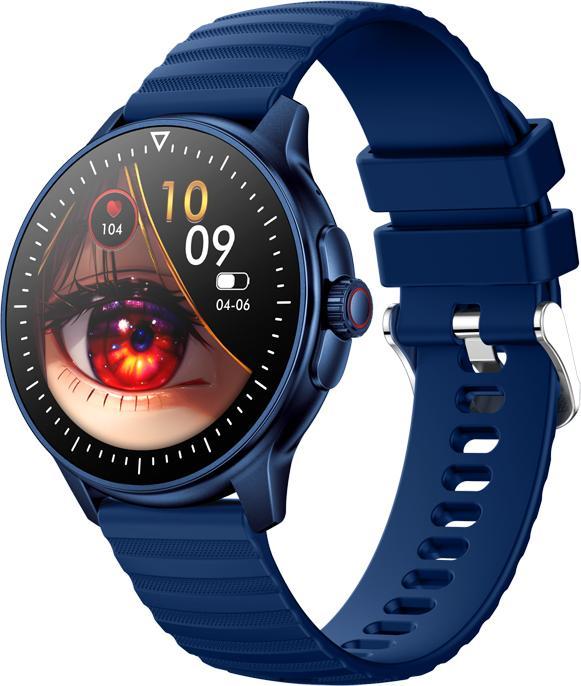 Actual product image EKO 5.1 Connected Watch with microphone and silicone strap in striped look