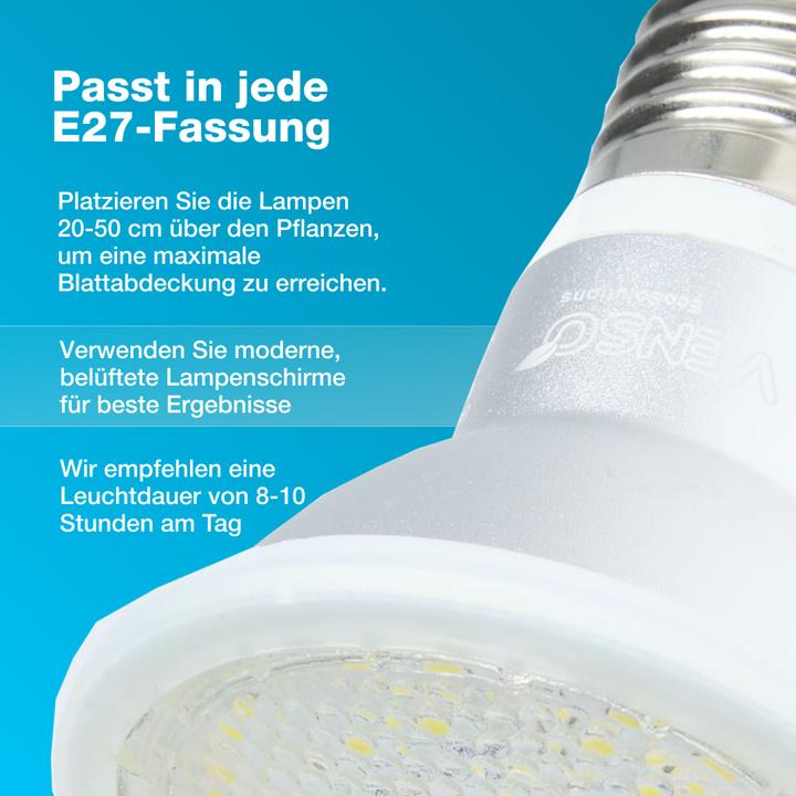 Produktbild Venso E27 Pflanzenlampe "Winter" 7W 120° (LED)