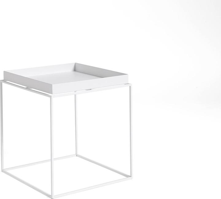 white powder-coated