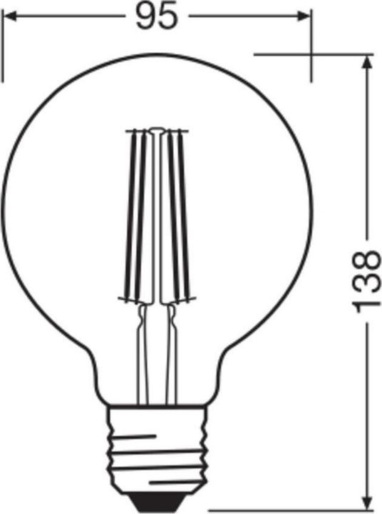 Immagine prodotto Osram Annata 1906 (E27, 6.50 W, 725 lm, 2 x, E)