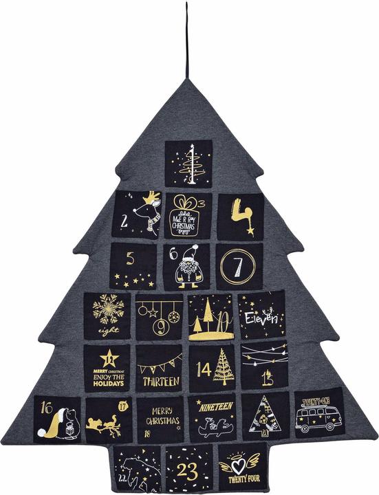 G. Wurm Advent calendar fir tree, textile