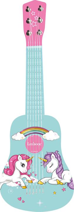 Actual product image Lexibook Unicorn My First Wooden Guitar 21 Inch / 53cm
