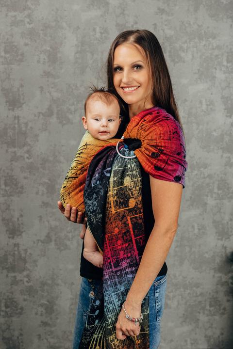 Image du produit Lennylamb Ringsling - Symphony Rainbow Dark (1.80 m)