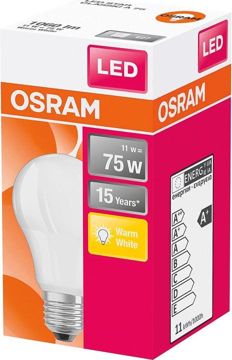 Image du produit Osram LED Monochrome (E27, 11 W, 1055 lm, 1 x, F)