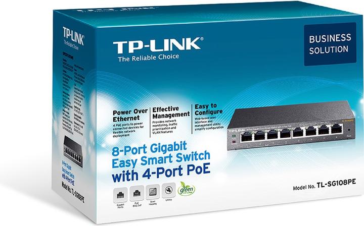 Immagine prodotto TP-Link Tl-Sg108pe (8 Porti)