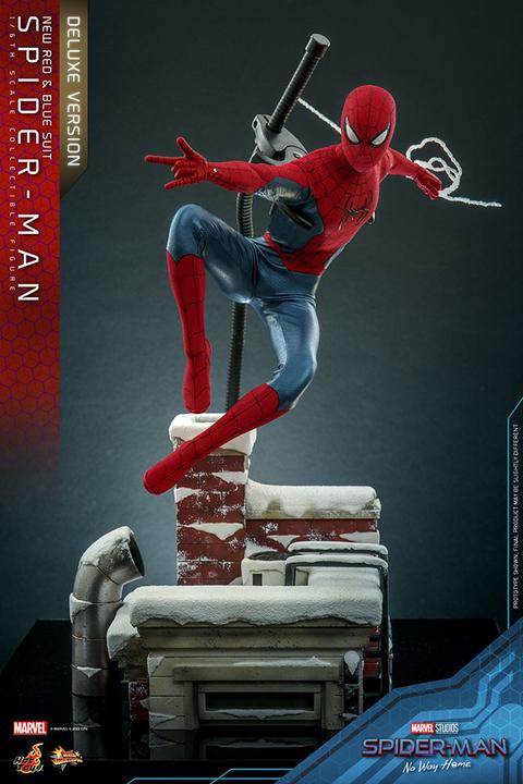 Immagine prodotto Hot Toys Spider-Man: No Way Home statuetta Movie Masterpiece 1/6 Spider-Man (nuova tuta rossa e blu) (Deluxe