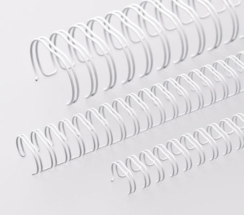 Produktbild Renz Drahtbinderücken 9.5 mm. Teilung 2:1, 23 Ringe Silber matt (NC)