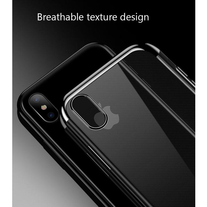 Produktbild König Design Handy Hülle Schutz Case für Apple iPhone X Durchsichtig Transparent Etuis Gold (Apple iPhone X)