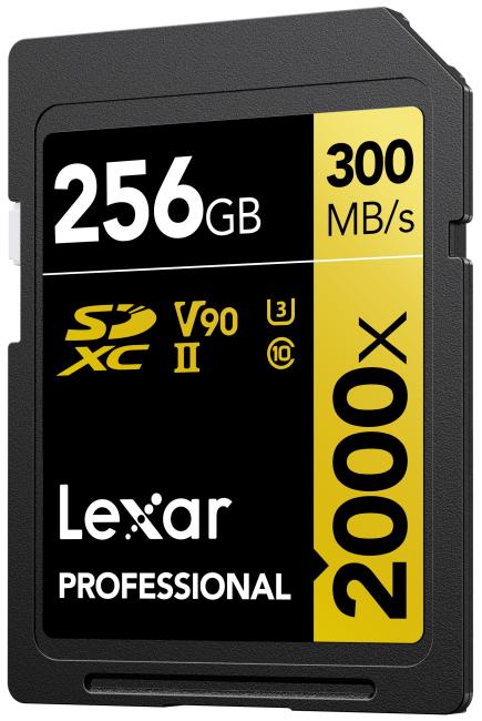 Image du produit Lexar Professional Gold Series (256 Go, SDXC, U3, UHS-II)