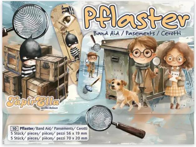 Actual product image Lutz Mauder TapirElla plasters for detectives (10 x)