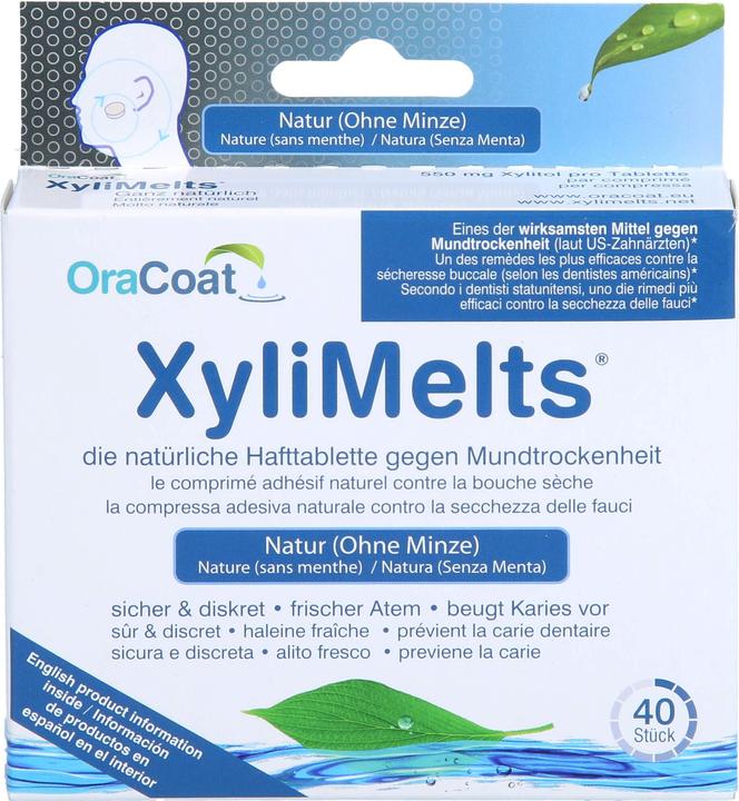 Image du produit Oscimed Sa pastilles adhérentes pour la bouche sèche natures sans menthe (40 x, 186 ml, 50 g)