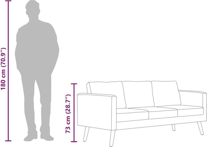 Actual product image VidaXL Canda (3-seater)
