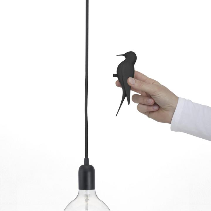 Immagine prodotto Studio Macura Deko Letilo uccello per cavo di lampada, nero