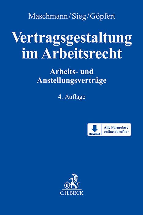 Produktbild Vertragsgestaltung im Arbeitsrecht (Deutsch, Sieg, Rainer/Göpfertua, Burkard, 2025)