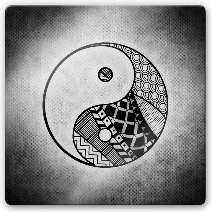 Produktbild Trenddeko Yin und Yang - quadratisch (20 x 20 cm)