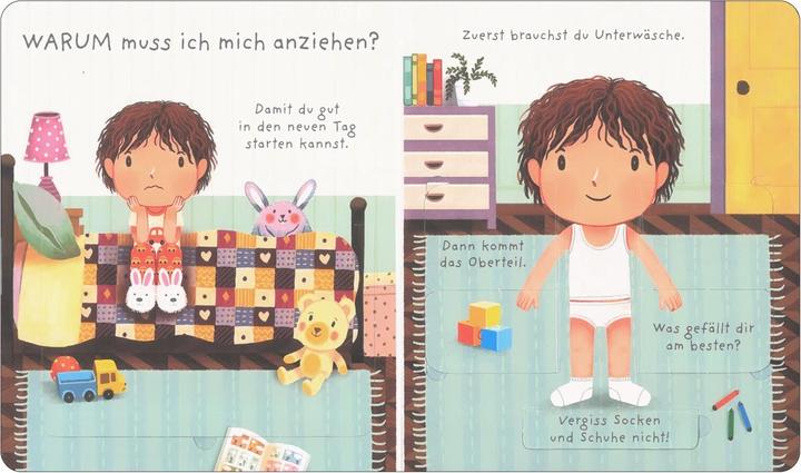 Actual product image Warum muss ich mich anziehen? (German, Katie Daynes, Marta Alvarez Miguens, 2022)