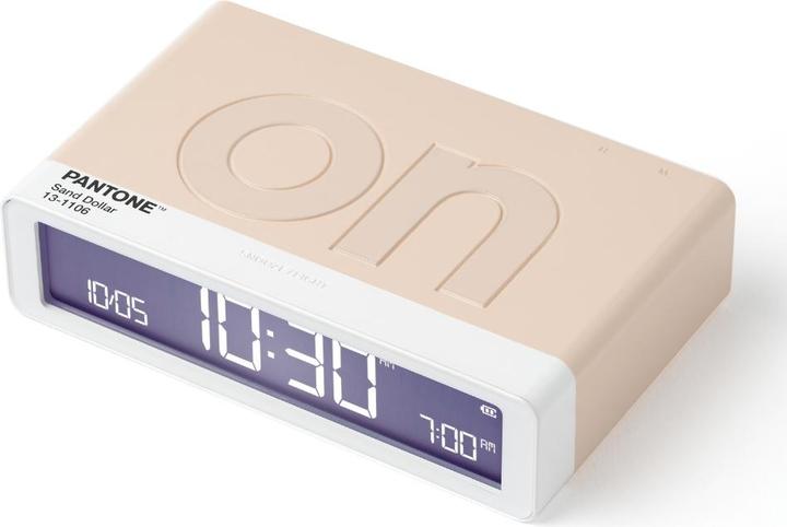 Produktbild Lexon Digitalwecker Flip Classic Pantone Sand Dollar