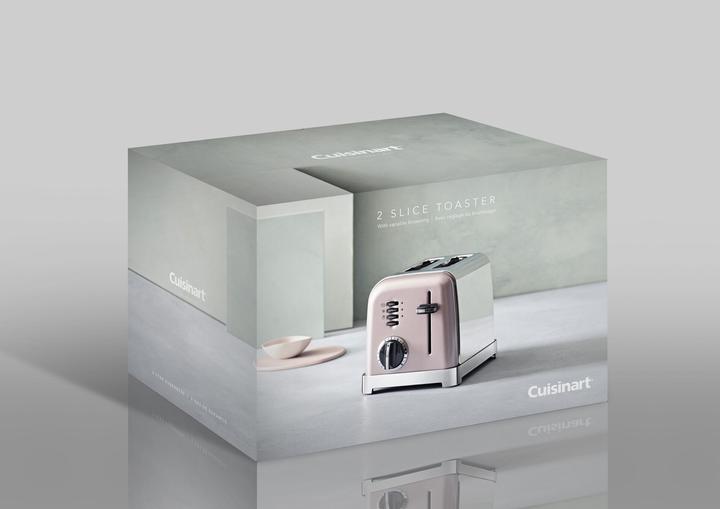 Actual product image Cuisinart Toaster CPT160PIE Pink Silver