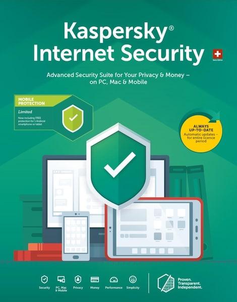 Kaspersky Internet Security 1 Device (1 User, 12 Monate)