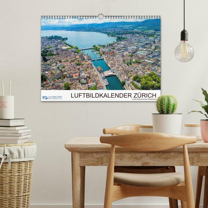 Actual product image Luftbildkalender Zrich (Wandkalender 2025 DIN A3 quer), Monatskalender (A3, German)