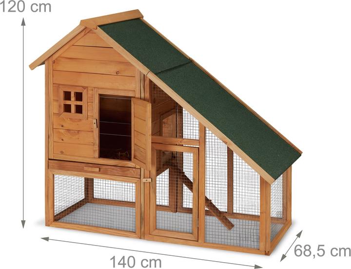 Immagine prodotto Relaxdays Conigliera legno, recinto