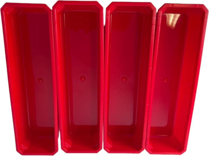 Qbrick System Container Set Nr. 4 Werkstattwand 39 x 35 cm mit 4 Behältern für PRO Organizer 100