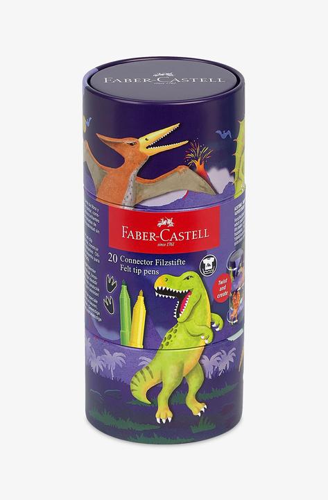 Actual product image Faber-Castell Fibre pen case 20pcs Connector assorted. (Multicoloured, 20 x)
