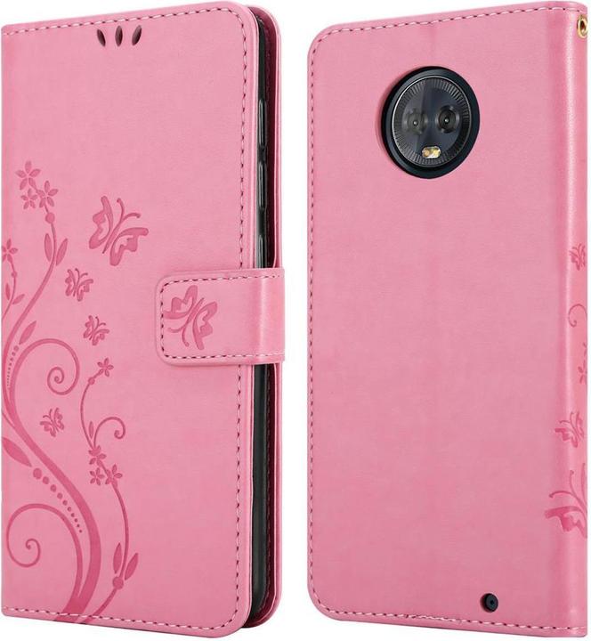 Actual product image Cadorabo Flower Book Cover (Motorola Moto G6 Plus)