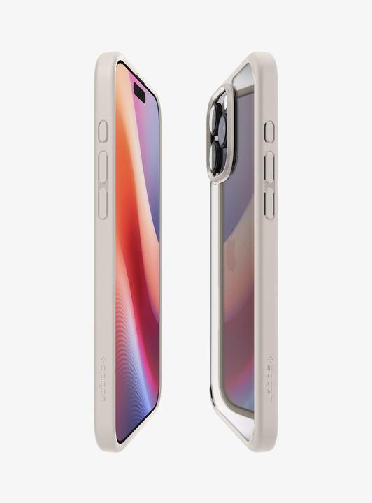 Actual product image Spigen Ultra Hybrid iPhone 16 Pro natural titanium/tytanowy ACS08127 (Apple iPhone 16 Pro)