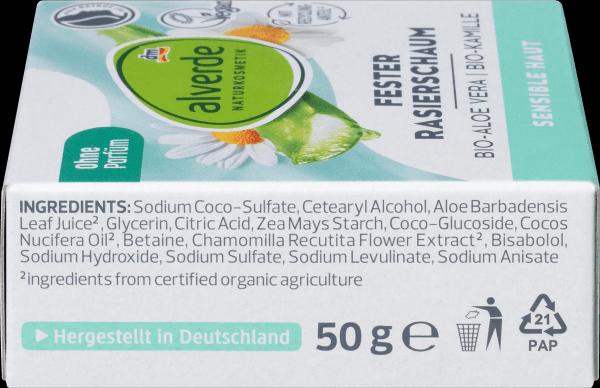 Immagine prodotto dm alverde Aloe vera organica solida, camomilla organica