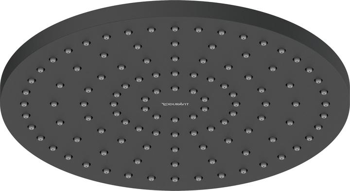 Duravit Overhead shower 1 jet, 250 black matt (1 Beam types, 21 l/min)