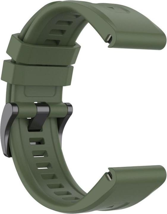 Immagine prodotto OEM Strap Silicone strap for GARMIN FENIX 3 / 3HR / 5X / 6X / 6X Pro / 7X / 7X Pro dark green (4) (Silicone)