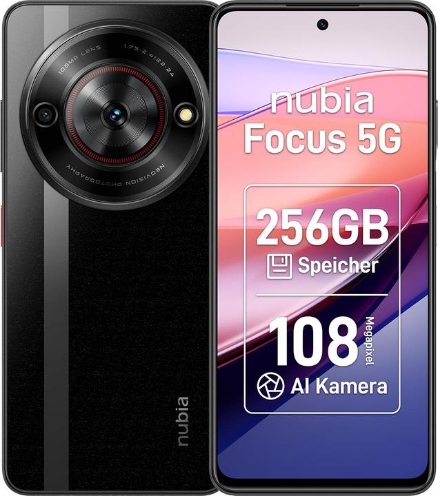 Actual product image Nubia Focus 2 5G / 8GB / 256GB / Black (256 GB, Black, 6.70", Dual SIM, 5G)