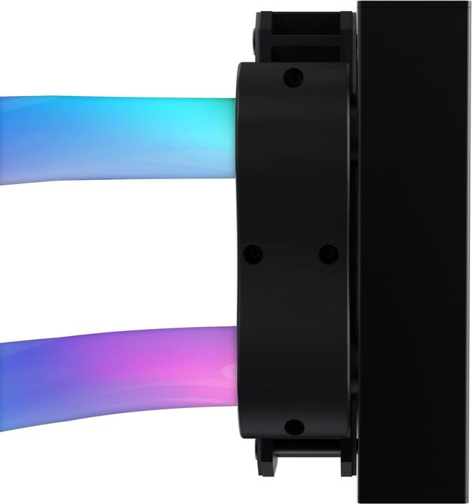Actual product image Xigmatek Kit Watercooling Neon Aqua RGB - 240mm (Noir)