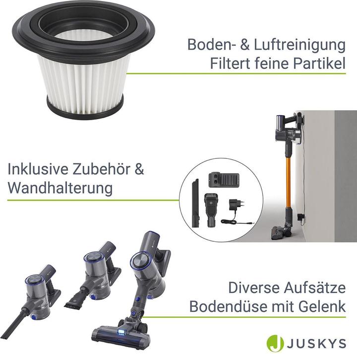 Actual product image Juskys Cordless hoover VC2101