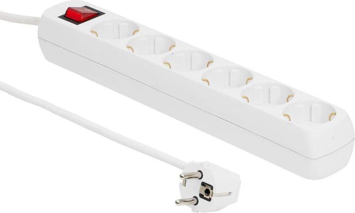 Actual product image MicroConnect Verlängerungsschnur (6 x, CEE 7/3, 3 m)
