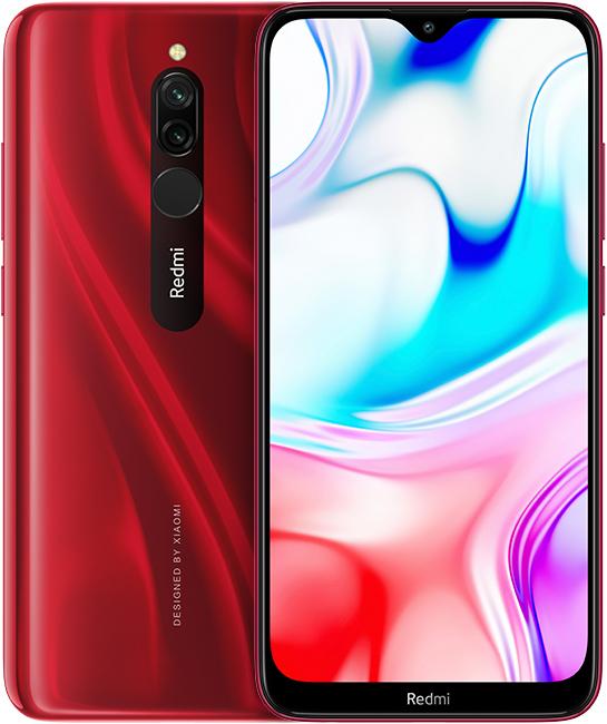 Xiaomi Redmi 8 (64 Go, Red, 6.22", Double SIM hybride, 12 Mpx, 4G)
