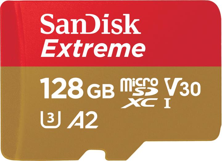 Image du produit SanDisk Extreme (128 Go, microSDXC, U3, UHS-I)