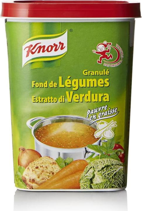 Immagine prodotto Knorr Granuli di brodo di estratto vegetale senza grassi con erbe, leggermente porzionati, ideali per