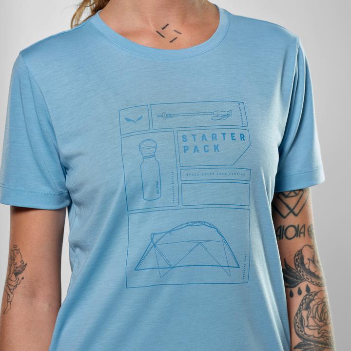Actual product image Salewa Eagle Pack Dry'Ton T-Shirt Da (S)