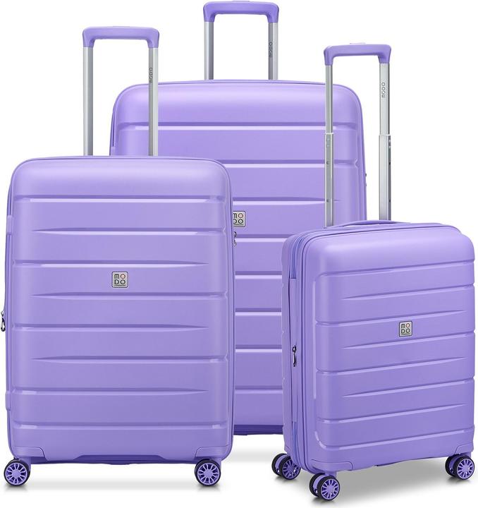 Actual product image Modo by Roncato Starlight 3.0 4 Rollen Kofferset 3-teilig mit Dehnfalte (219 l, XL (from 140l))