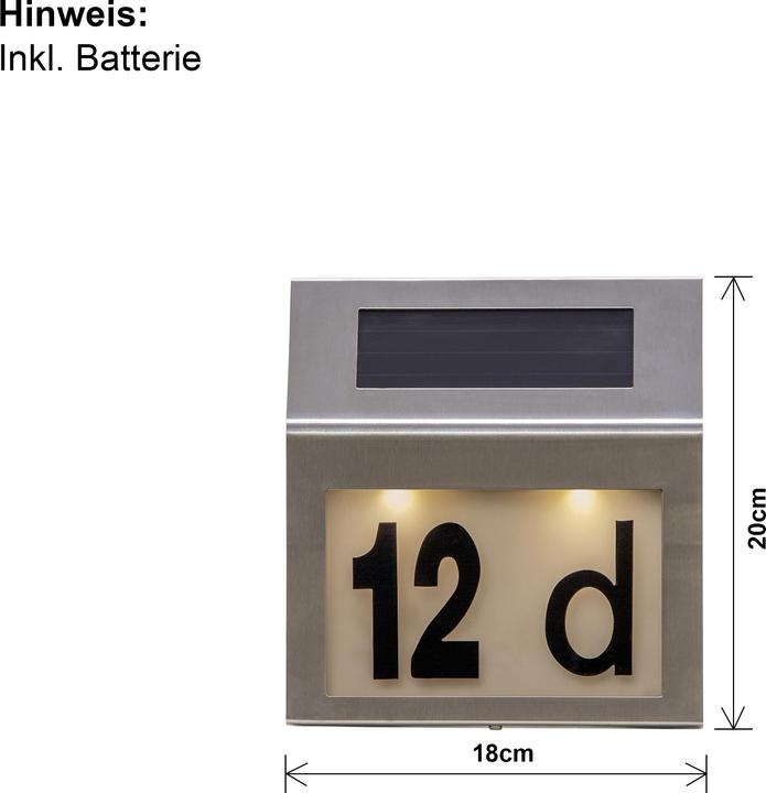 Produktbild Star Trading Solar Wand Laterne Wally (IP44)