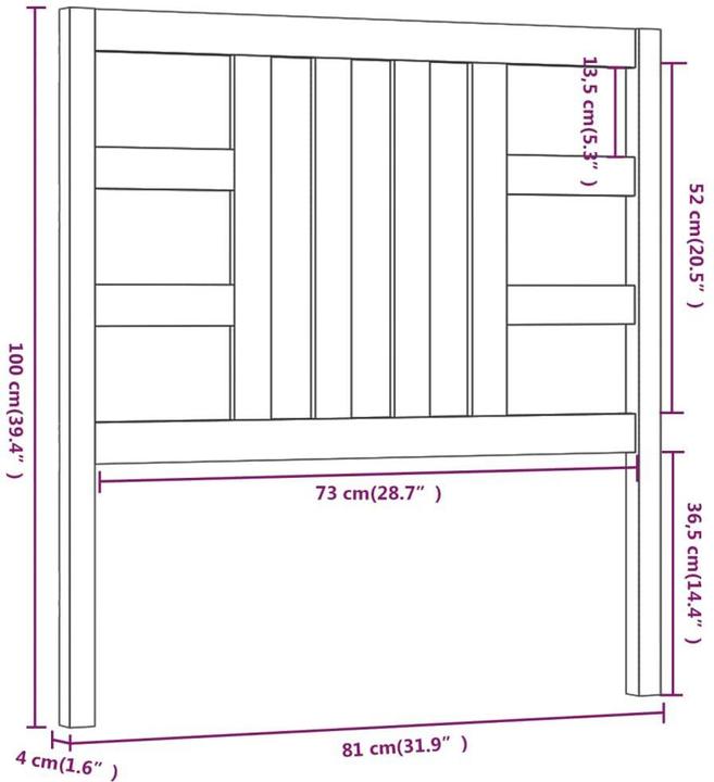 Immagine prodotto VidaXL Lior (81 x 4 x 100 cm)