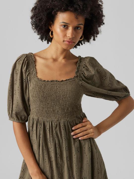 Produktbild Vero Moda Gesmoktes Broderie Anglaise Minikleid (XS)